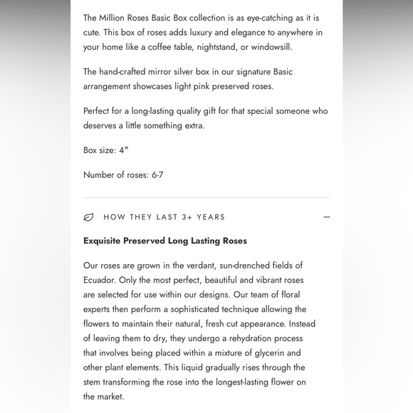 The Million Roses: Light Pink Roses (Mirror Box) - Picture 8 of 8